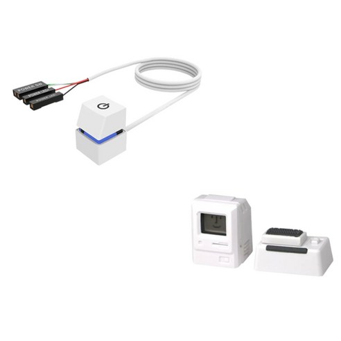 SGMK 컴퓨터 PC 외부 전원 스위치 버튼 7가지 RGB LED